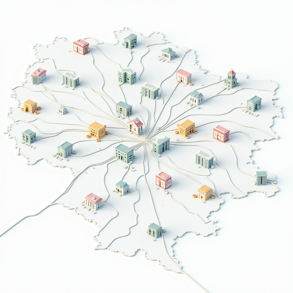 Карта Києва з позначеними районами та рекомендованими готелями, візуалізація цінових категорій по районах, транспортна доступність та основні визначні пам'ятки